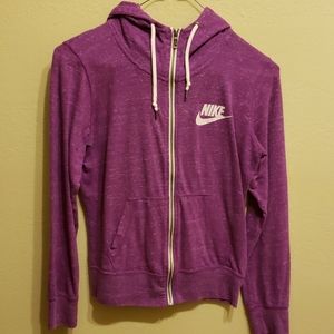 Nike zipper hoodie.